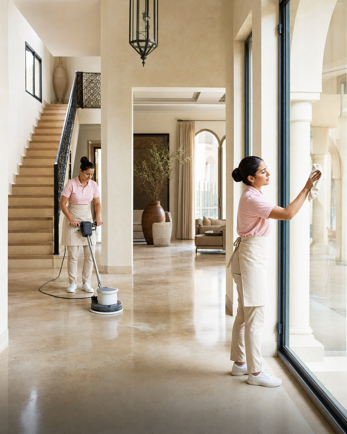 Villas et grand nettoyage